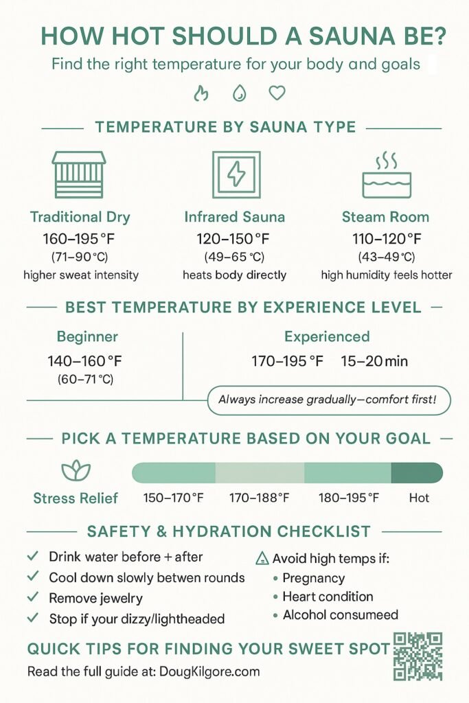 How hot should a sauna be? Finding the right temperature for your body and goals
