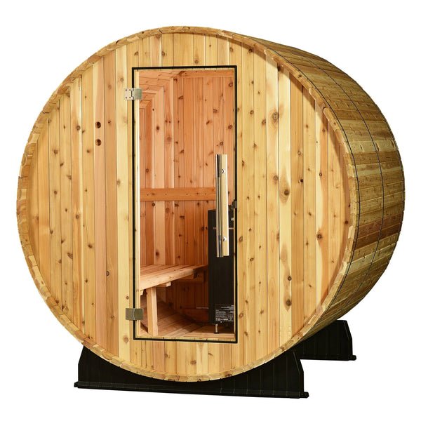Almost Heaven Essex 4-Person Barrel Sauna