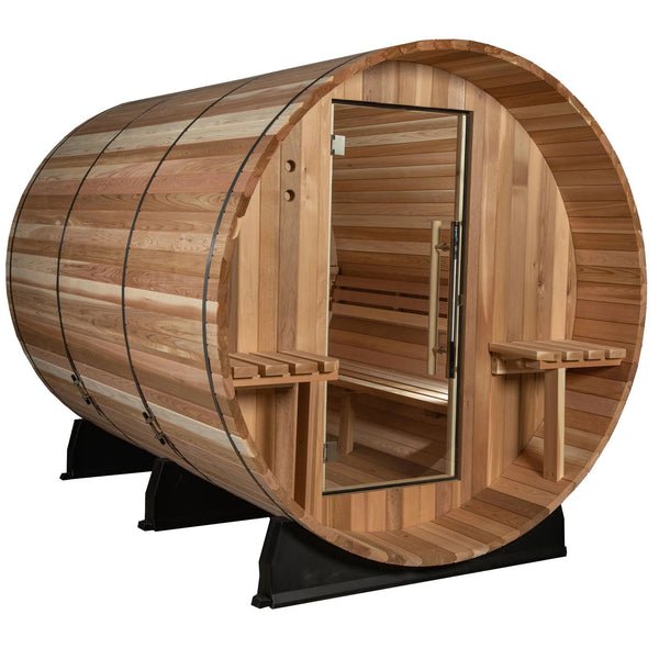 Almost Heaven Huntington 6-Person Canopy Barrel Sauna
