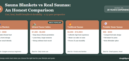 Sauna Blankets vs Real Saunas: An Honest Comparison After 25 Years of Heat Therapy